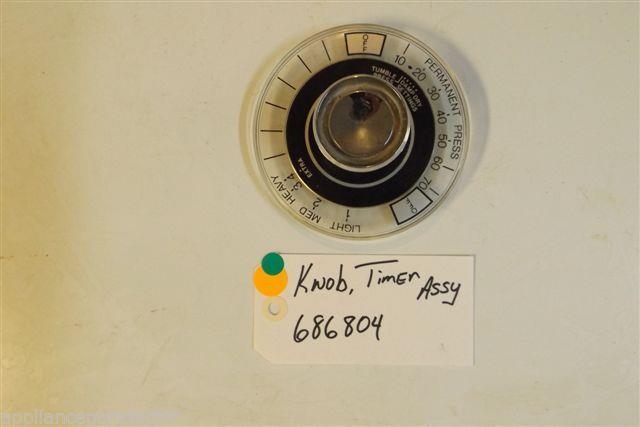 Whirlpool Dryer 686804 Knob timer used part Whirlpool Dryer 686804 Knob timer used part